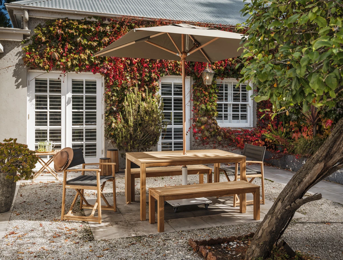 Marina Chair with Linear Table & Bench (3)
